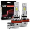 2Pcs 36000LM H7 LED Headlight Bulbs Mini Turbo H11 LED H8 9005 HB3 9006 HB4 80W Car Fog Light Headlamp Auto Plug&Play Lamp 6500K White