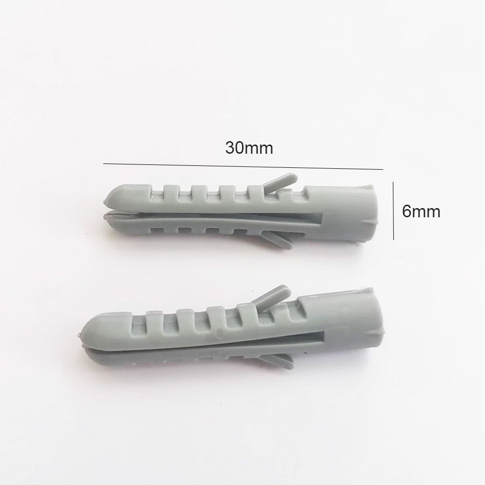 100 шт. M6X30, нейлоновый анкер, серый настенный дюбель, высококачественный настенный анкер, полый блок