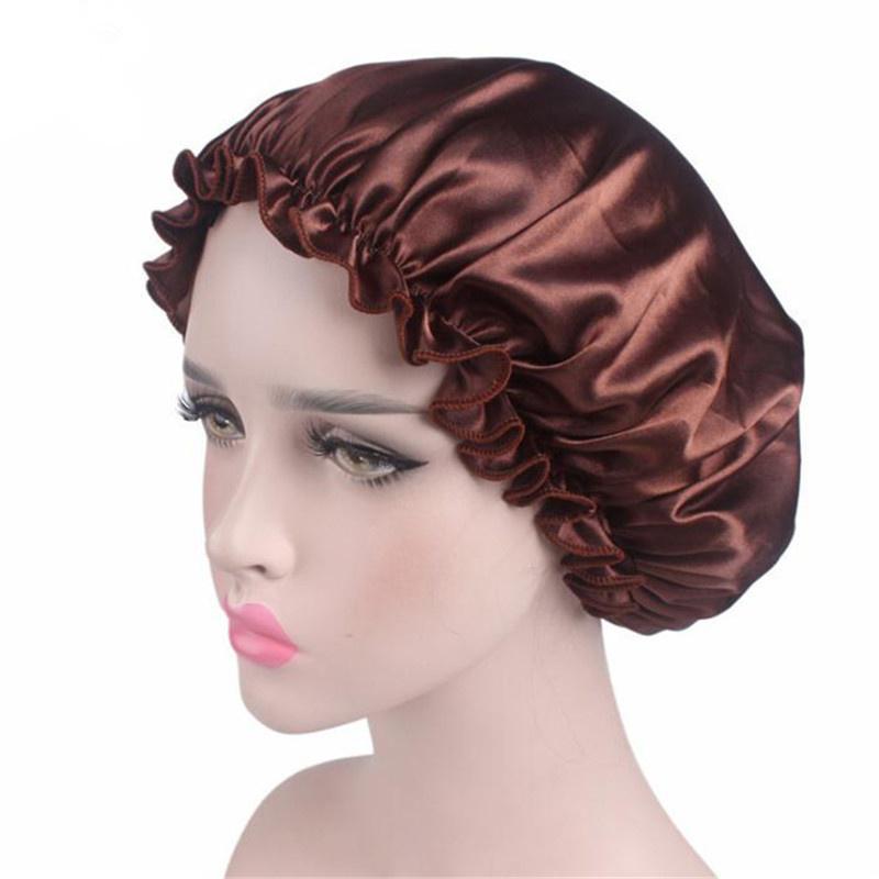 Женская атласная шапочка для ухода за длинными волосами, обработанная кокосовым маслом для женщин