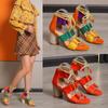 2024 Women Summer Sandals Lace Up High Heel Sandal Open Toe Woman Pumps Cross-tied Ladies Sandalias Fashion Female Party Shoe