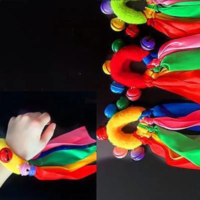 1 шт. Детская лента на запястье, командные виды спорта, помпон для чирлидинга, большая игра, помпон для клуба, реквизит для танцев, эластичный браслет с эластичной веревкой