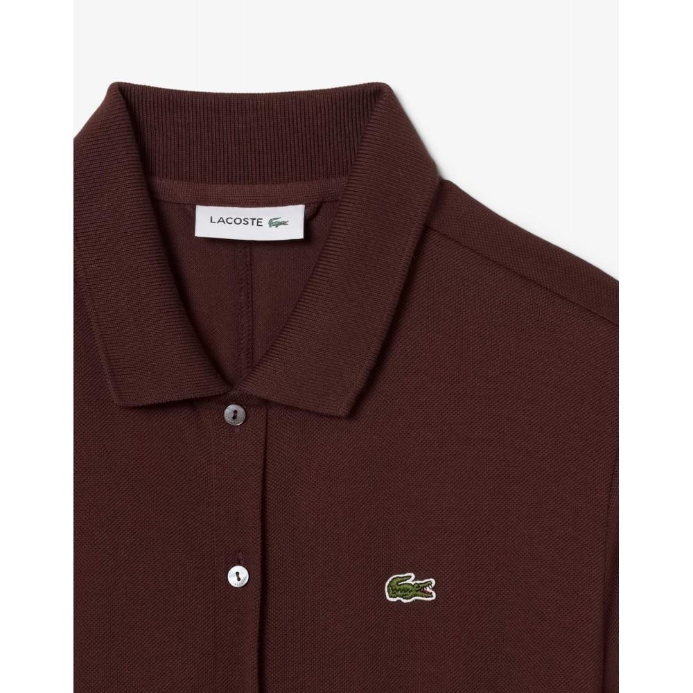 [lacoste] Women's Fit-and-Flare Belted Polo Dress EF5299-55NCAT