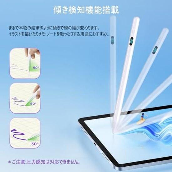 Увеличенная емкость Магнитное крепление для Apple Pencil USB-C Быстрая зарядка Индикатор батареи Стилус Высокоточный Детекция наклона Неправильное срабатывание Сенсорный
