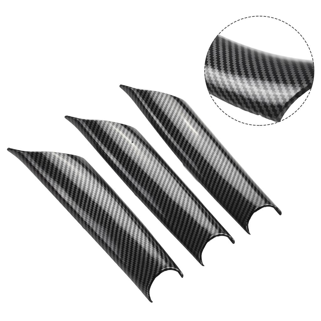 3 шт. для BMW E70 2008-2013 внутренняя ручка внутренняя наклейка дверная панель автомобиля накладка накладка из углеродного волокна стиль для X6 E71 2009-2014