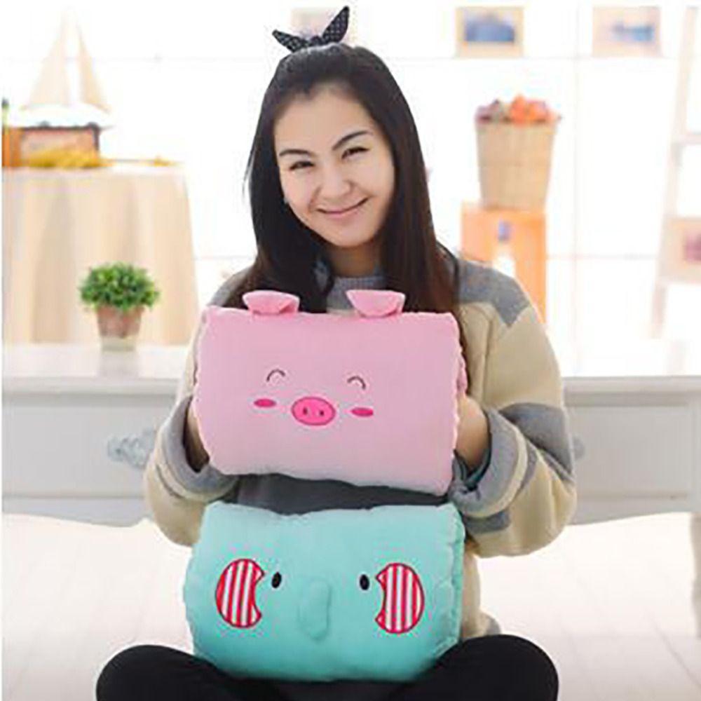 Cartoon Children's Plush Pillows Plush Nap Pillows Cushions New Hand Warmers Gloves  Adults