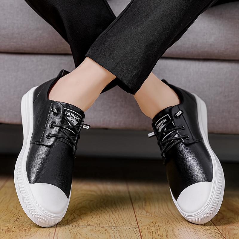 Модная мужская обувь мода черный белый Кожаные туфли для вождения на плоской подошве Мужские мокасины Роскошная обувь мужская Повседневная обувь Прогулочная обувь мужская