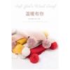 Scarf Winter New Korean Version Baiqiu Winter Solid Color Student White Hanging Ball Knitted Wool Winter Girl Scarf