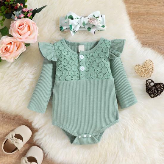 3 шт./комплект костюм для девочек весна-осень с повязкой на голову на пуговицах с длинным рукавом