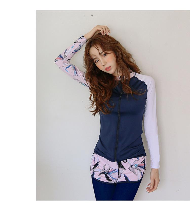 Унисекс Набор гидрокостюма с длинным рукавом для защиты от солнца 2025 - Купальник на молнии для пар