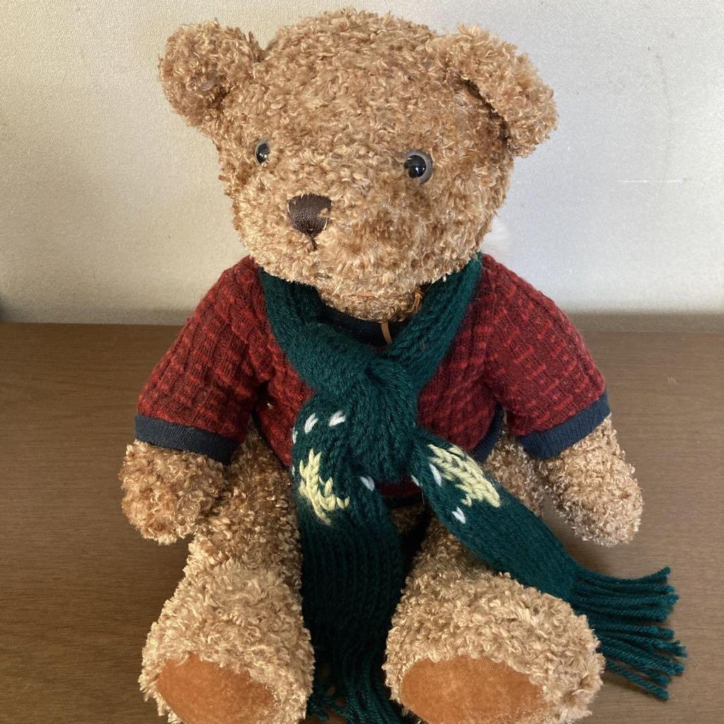 [USED] Teddy Bear Santa Plush Toy