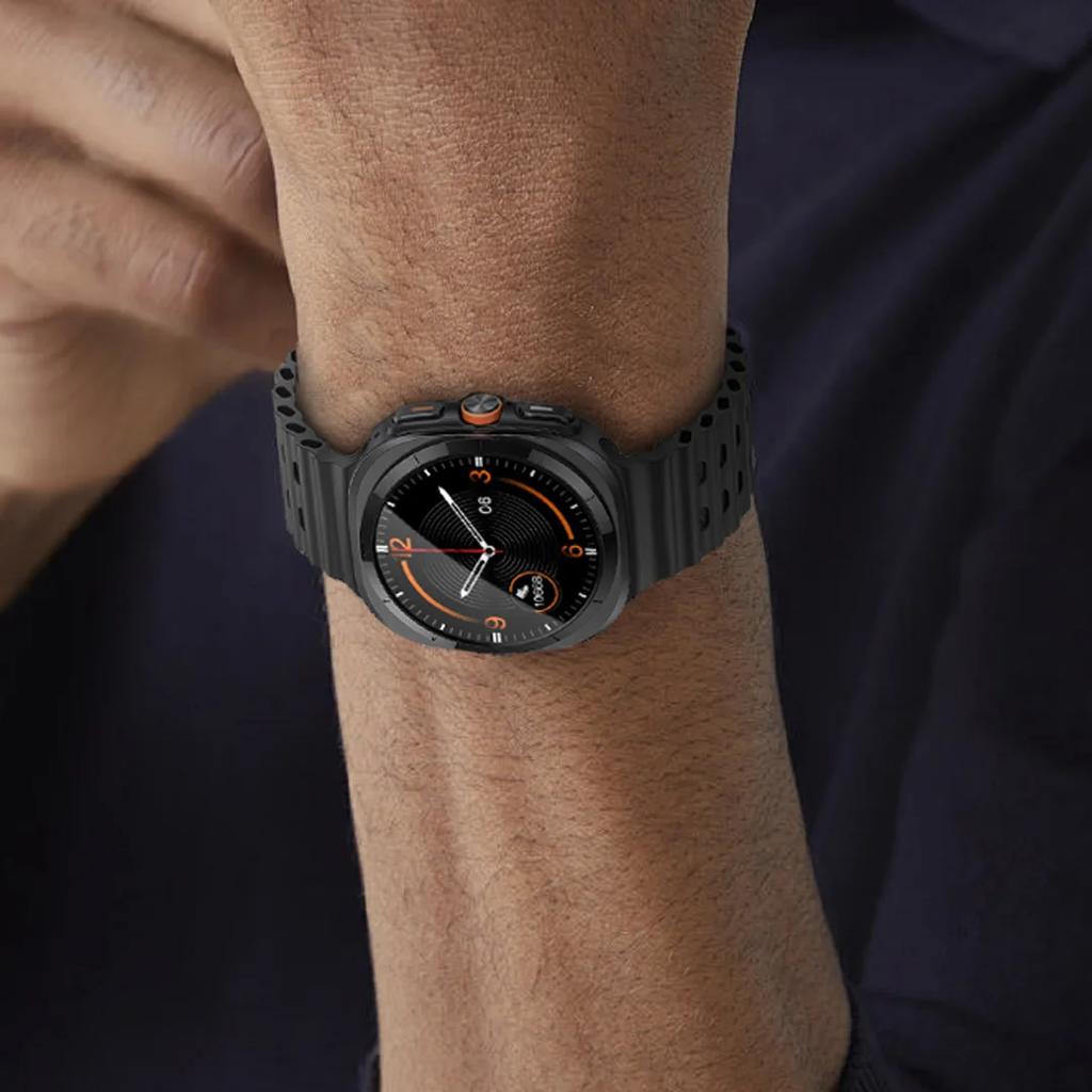 Дышащий ремешок для Samsung Galaxy Watch Ultra 47 мм силиконовый смарт-браслет браслет на запястье Watch7 аксессуары чехол