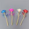 Artificial Flower Rose Valentine'S Day Gift 24K Gold Plated Golden Rose Flowers