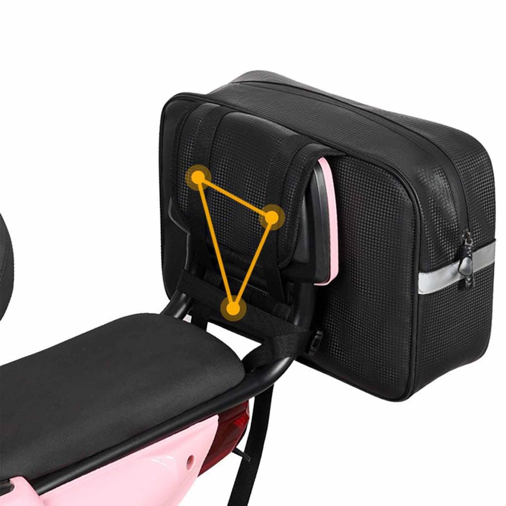 Hard- Electric Helmet Bag – Rear Seat Storage Trunk, Luggage Box for E-Bike & Cycling Gear