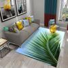 Зеленые Тропические Пальмовые Листья Закат Ковер Декор Гостиной Напольный Коврик Нескользящий Впитывающий Ковер для Кухни Ванной Прихожий Коврик