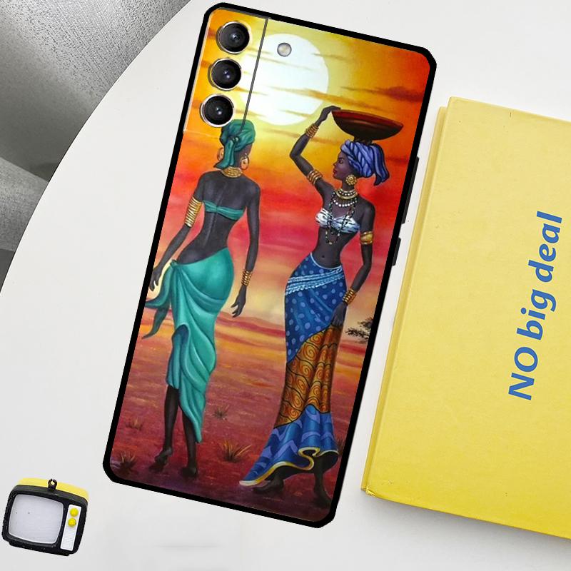 Южная Африка Женщина Чехол Для Samsung Galaxy S23 S22 Ultra S20 S21 FE S9 S10 Plus Note 10 20 Ultra Задняя Крышка