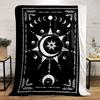 Celestial Moon Star Blanket for all seasons blanket lunch break throw gift