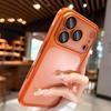 Роскошный Прозрачный Матовый Чехол Для Телефона Для iPhone 17Pro Air 17 16 15 14 13 12 11 Pro Max Защита Камеры Металлический Цветной Каркас Чехол