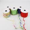 Кружево с полиэфирными листьями для DIY одежды, украшений, венков и декора плетеных сумок