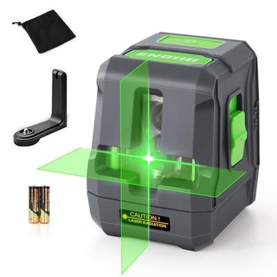 Лазерный уровень Enventor Green Cross Line, Зеленый лазерный уровень Класса II, Мини-лазерный уровень с автокоррекцией, Режим наклона, Портативный, Простое управление, Блокировка
