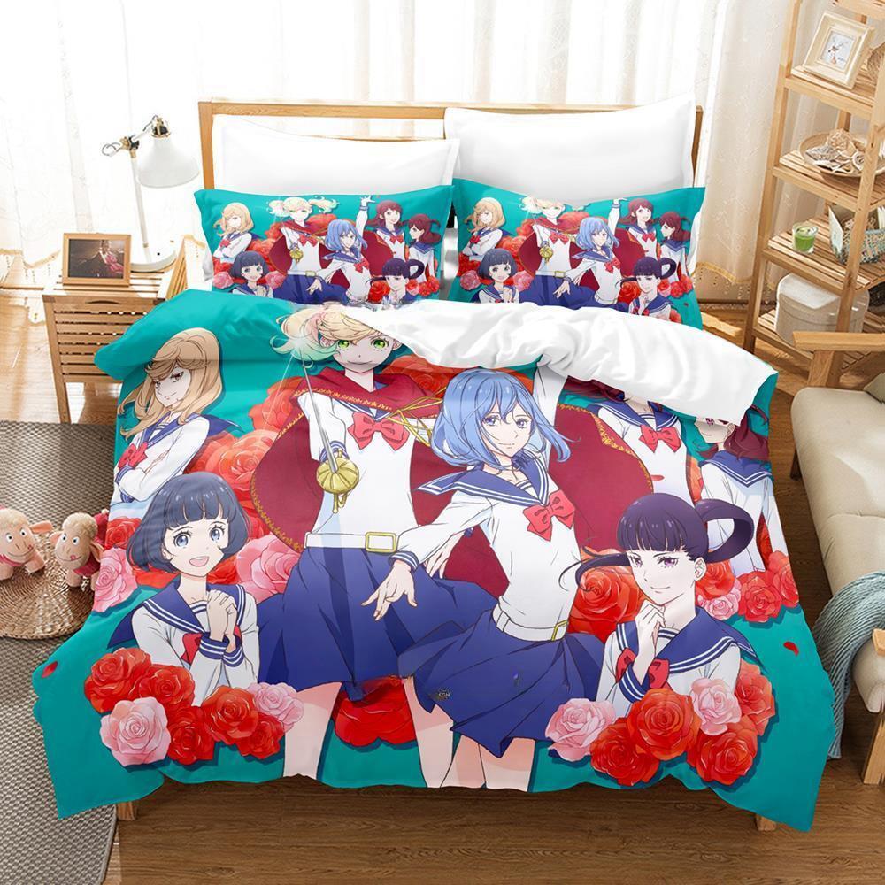 Kageki Shojo Аниме Комплект постельного белья Односпальный Twin Full Queen King Размер 3D Печать Пододеяльник Комплект простыней