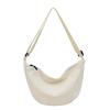 Trendy Women's Crossbody Corduroy Dumpling Bag - Lightweight & Simple Canvas Shoulder Bag