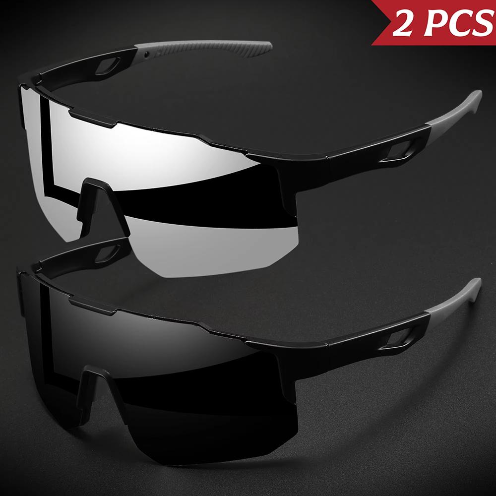 1-3PCS Unisex Oversized Sports Sunglasses UV400 Wraparound Design Colorful Comfort Fit for Cycling Hiking Outdoor Activities 7