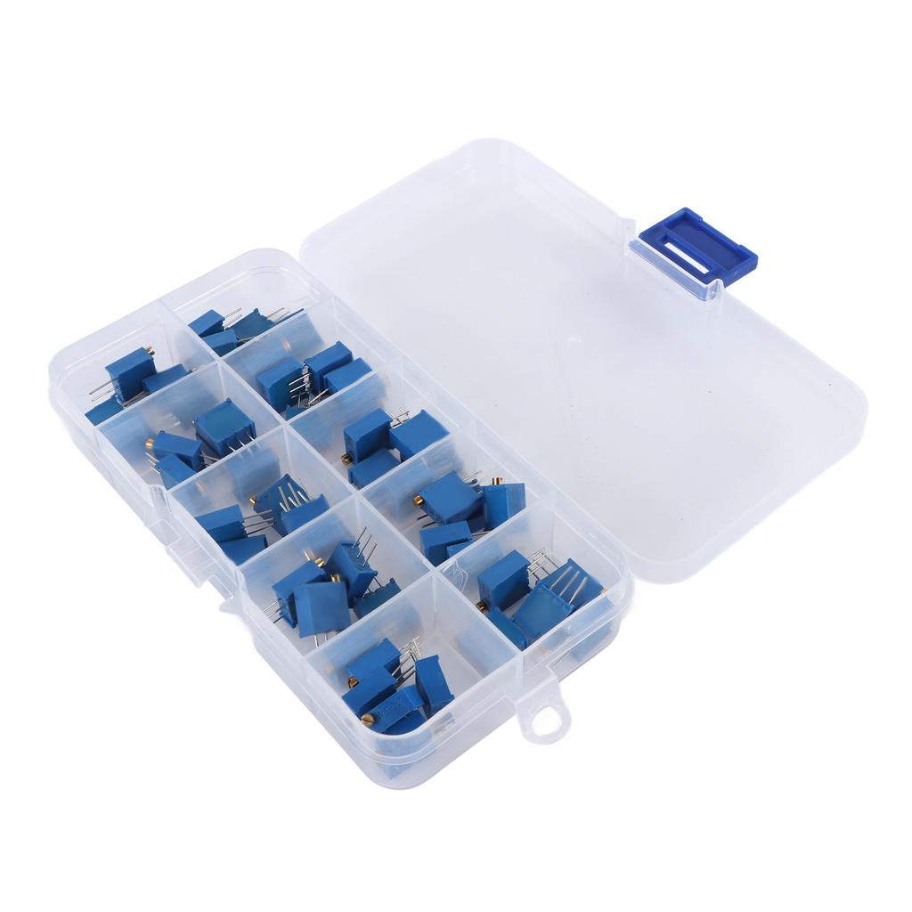 50 шт. 3296 Вт потенциометр регулируемый 500 1K 2K 5K 10K 20K 50K 100K 200K 1M Ом переменный резистор