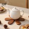 Compact Folding Trivet Stand Collapsible Wooden Trivets for Hot Dishes Tree-Shaped Heat Resistant Potholders Cast Iron Pan Mat Insulation