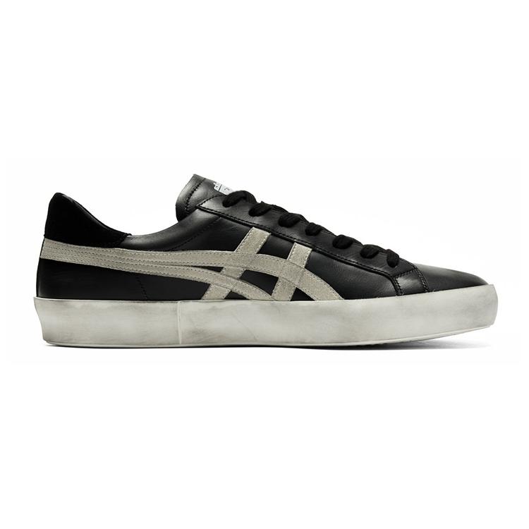 ONITSUKA TIGER Износостойкие Низкие Повседневные Кроссовки Унисекс Черный Белый 1183C550-001
