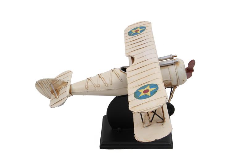 Decorative Metal Airplane 2 Wings