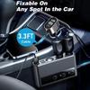 3 Socket Auto Socket Lighter Splitter 9 In 1 Car Charger Adapter with PD/QC 3.0*2 Quick Charge,154W 12V/24V Independent Switches DC for All Car