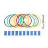 Кольца для ловкости, круговые прыжковые обручи с 10 и соединителем, скоростная тренировка, спорт