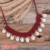 Women Natural Sea Cowrie Shell Summer Jewelry Rope Chain Choker Necklace Bohemian Shells Choker Girl Friendship Gifts