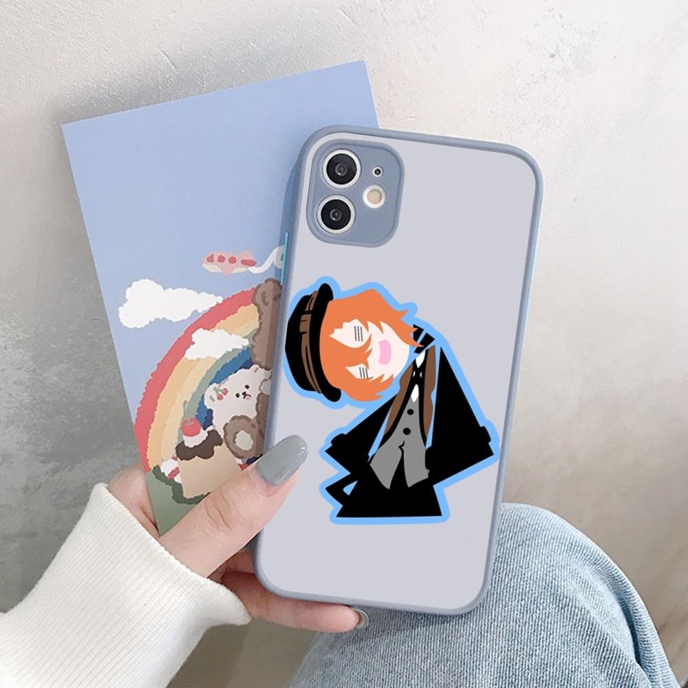 Чехол для телефона Bungou Stray Dogs для iPhone 14 11 12 13 Mini Pro Max 8 7 Plus X XR XS MAX Полупрозрачный матовый чехол