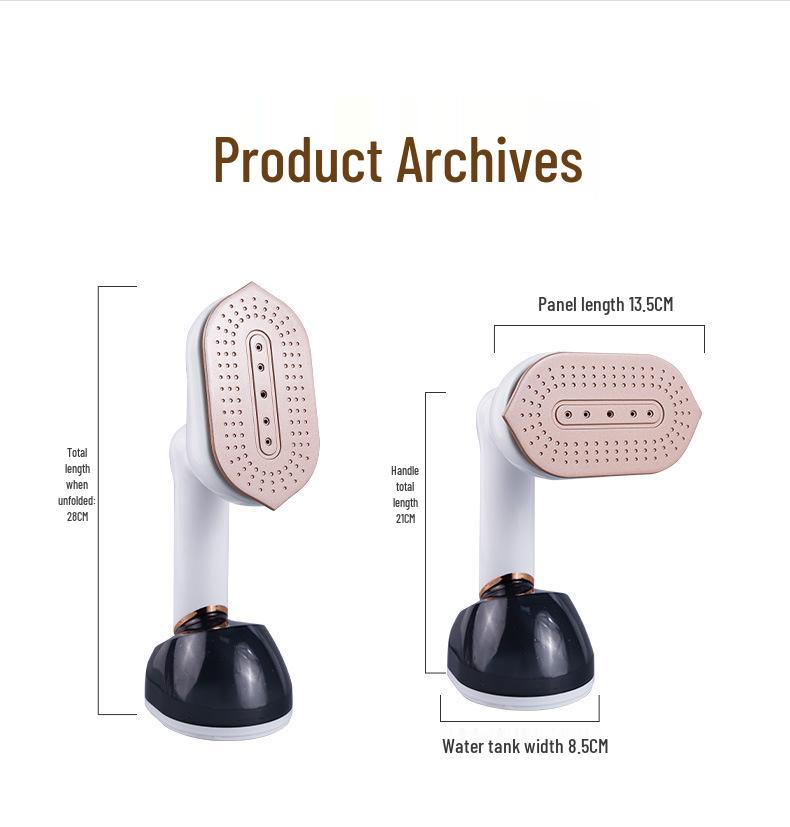 Портативный паровой утюг двойного назначения: Компактный ручной утюг для домашнего использования