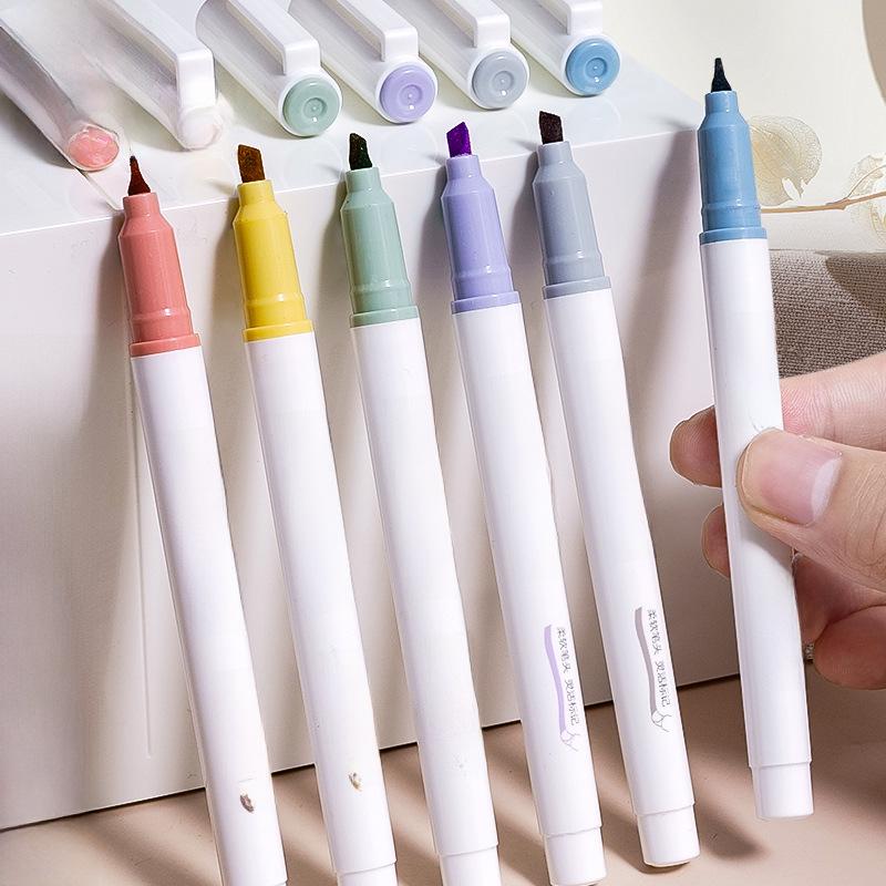 Creative 6-Color Fluorescent Marker Set for Students