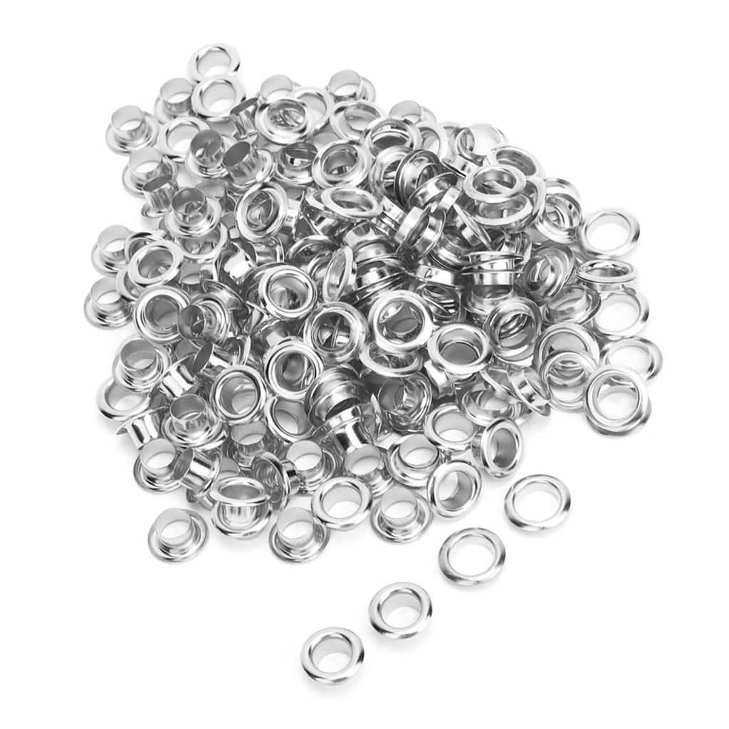100PCS 6mm Brass Double Sided Eyelet Hollow Rivet for Clothing Bag Belt Shoe