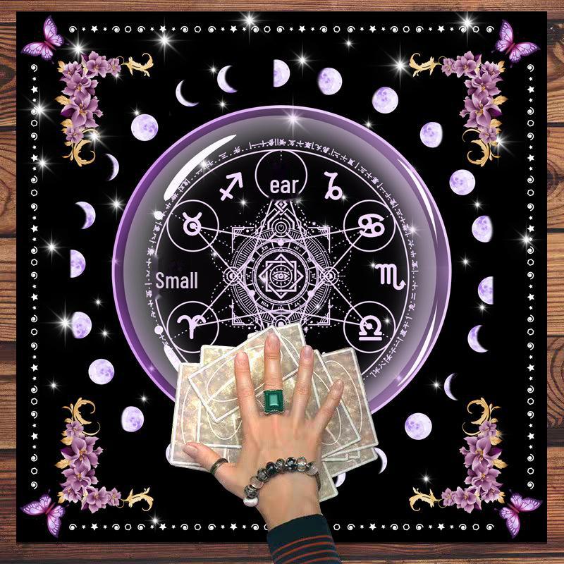 Нескользящая износостойкая скатерть Таро для украшения комнаты