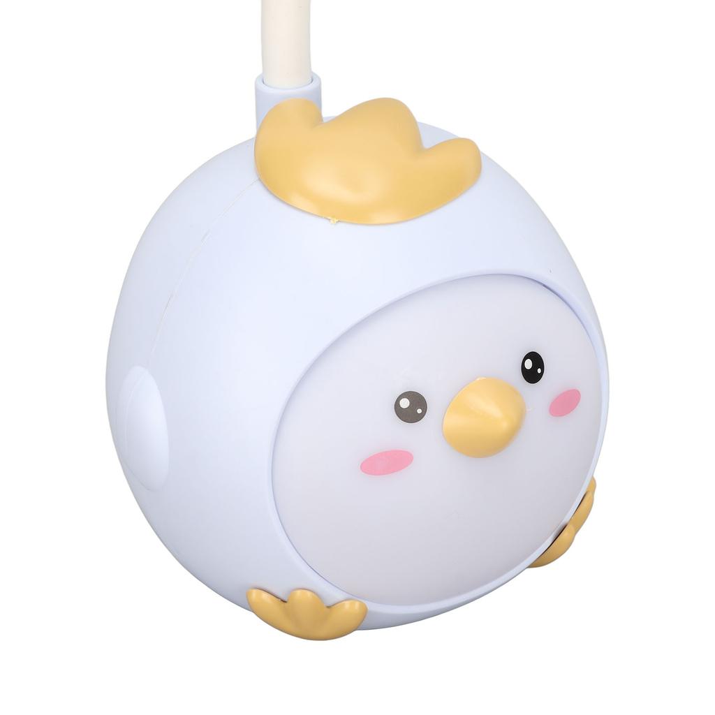 LED Desk Lamp USB Charging Eye Flexible Color Night Light with Cute Chicken Base