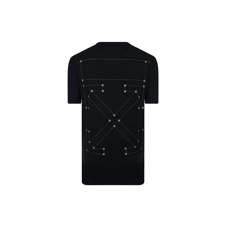 OFF WHITE FW19 Футболка Мужская Черная OMAA038E191850011091