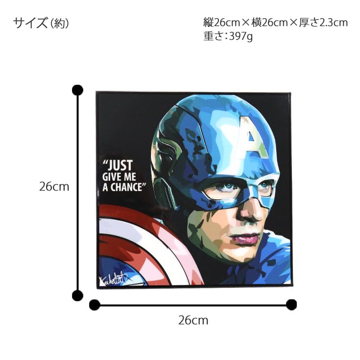 Арт-рамка Капитан Америка Marvel Товары MARVEL Искусство KEETATAT SITTHIKET Поп-арт-рамка Marvel Comics Американские комиксы Супергерой зарубежный постер Панель