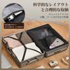 Suitcase Carry Case Top Open USB Charging Multifunctional Aluminum Frame TSA Lock Double Casters Fashion New Model Small [GGQAAA] (SILVER 55,