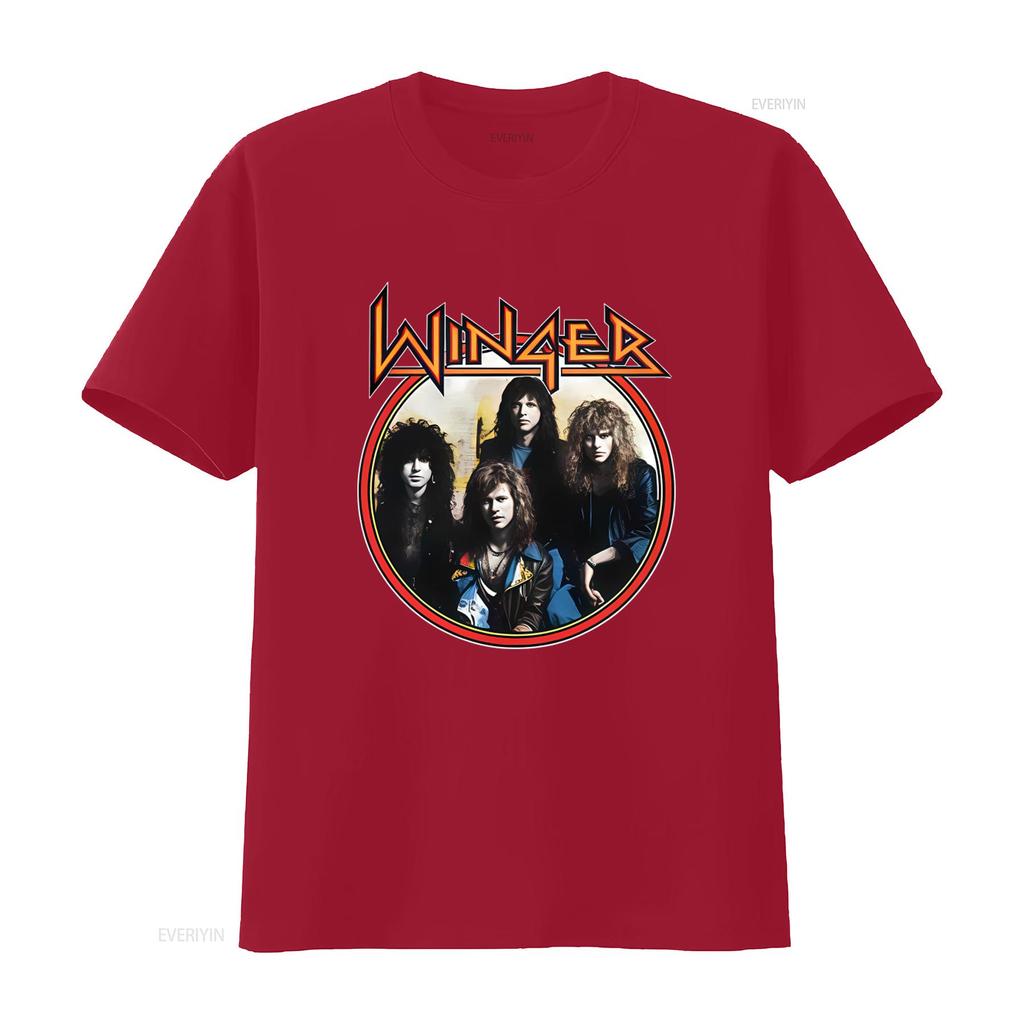 Winger Band Concert Rock Music Print T Shirt Cotton All Sizes vintage Washed homme graphic Breathable Top For Everyday Wear