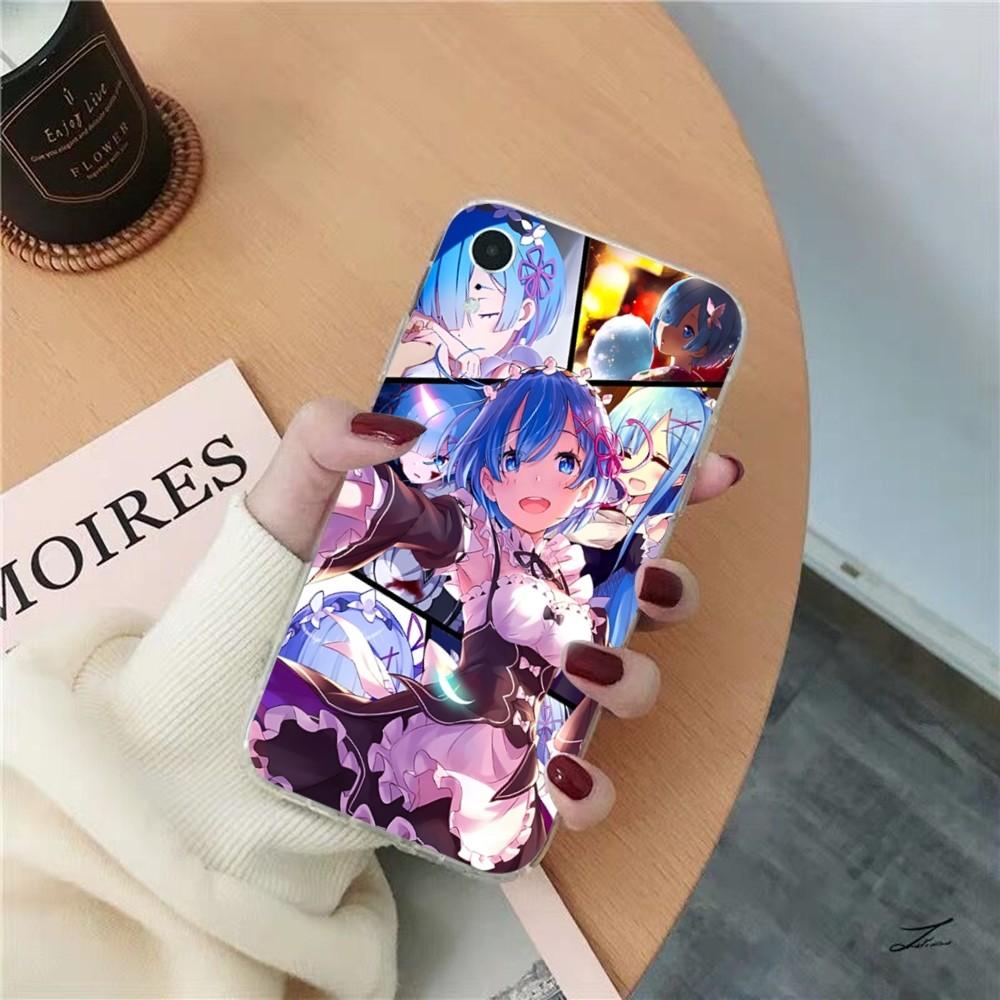 Чехол для телефона ReZERO Рам Рем для iPhone 15 8 7 6 6S Plus X SE 2020 XR XS 14 11 12 13 Mini Pro Max