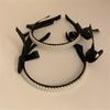 Hair Accessories Pearl Bow Bezel Headwear Hairband Headband Hair Bands Hair Hoop
