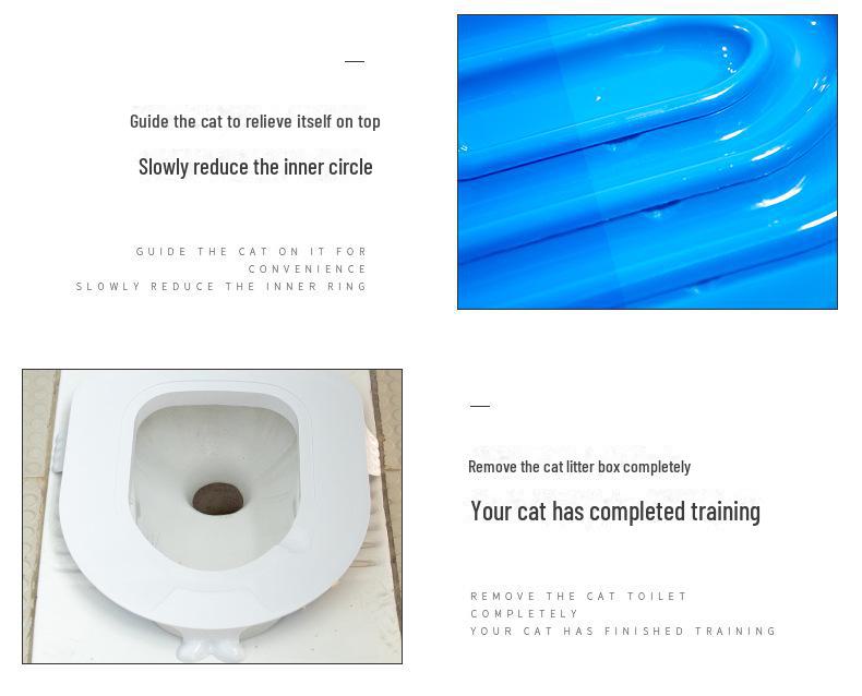 Cat Toilet Trainer & Mat - Secure Litter Tray Holder for Easy Bathroom Training