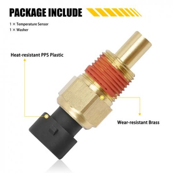 12146312 Engine Coolant Temperature Sensor Water Temp Sensor fit Chevy GMC Honda
