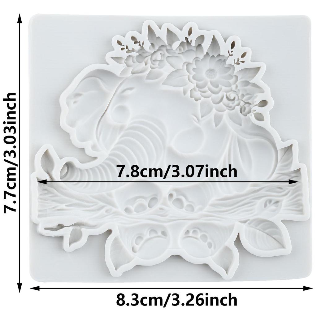 Силиконовые формы в виде слона, форма для мастики в виде слона, инструменты для украшения торта, топпер для кекса, для изготовления шоколадных конфет, мастики, полимерной глины