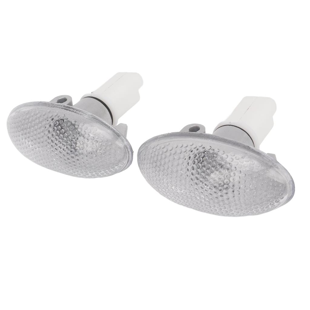 2PCS LED Side Indicator Repeater Light 632574 Side Marker Lamp Set Replacement for Peugeot 206 607
