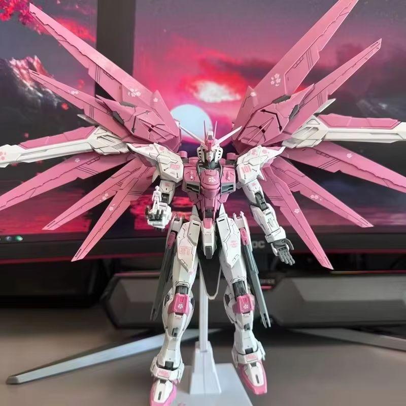 HG 1/144 Сакура Розовый Фридом Ситроен Версия для Ремонта Маски Модель Сборная Фигурка Меха Фигурки Действия Кукла-Украшение Пазл-Игрушка для Мальчика